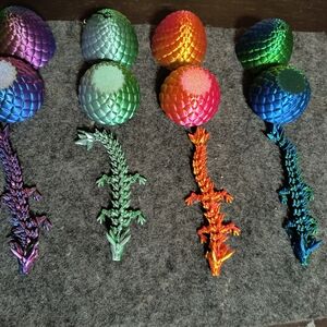 Colorful Egg and Dragon Set